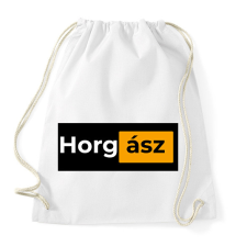PRINTFASHION Horgász pornhub - Sportzsák, Tornazsák - Fehér tornazsák