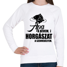 PRINTFASHION Horgász szenvedély - Női pulóver - Fehér női pulóver, kardigán