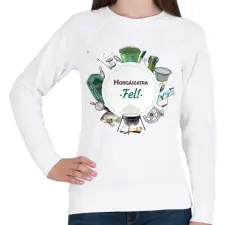 PRINTFASHION Horgászatra fel! - Női pulóver - Fehér női pulóver, kardigán
