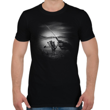 PRINTFASHION Horgászbot - Férfi póló - Fekete férfi póló