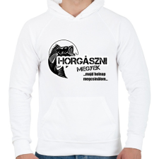 PRINTFASHION Horgászni megyek - Férfi kapucnis pulóver - Fehér női pulóver, kardigán