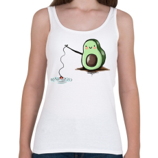 PRINTFASHION Horgászó avokádó - Női atléta - Fehér