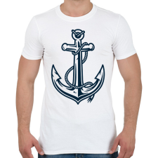 PRINTFASHION Horgony  - Férfi póló - Fehér férfi póló