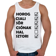 PRINTFASHION Hori horgász - Férfi atléta - Fehér atléta, trikó
