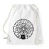 PRINTFASHION horoszkóp mérleg fekete - Sportzsák, Tornazsák - Fehér