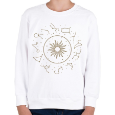 PRINTFASHION Horoszkóp minimal - Gyerek pulóver - Fehér gyerek pulóver, kardigán