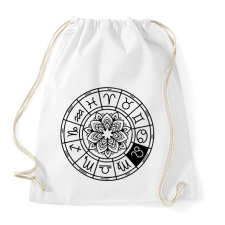 PRINTFASHION horoszkóp oroszlán fekete - Sportzsák, Tornazsák - Fehér tornazsák