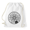 PRINTFASHION horoszkóp szűz fekete - Sportzsák, Tornazsák - Fehér