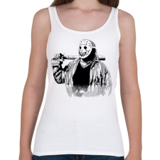 PRINTFASHION Horror cirkusz - Női atléta - Fehér női trikó