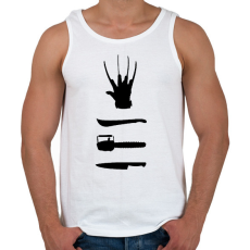 PRINTFASHION Horror - Férfi atléta - Fehér