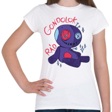 PRINTFASHION Horror figura - gondolok rád 2 - Női póló - Fehér női póló