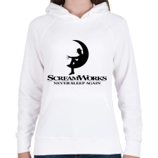 PRINTFASHION Horror- screamworks - halloween - Női kapucnis pulóver - Fehér női pulóver, kardigán