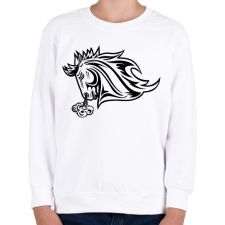 PRINTFASHION Horse Face - Gyerek pulóver - Fehér gyerek pulóver, kardigán