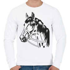 PRINTFASHION Horse - Férfi pulóver - Fehér férfi pulóver, kardigán