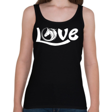 PRINTFASHION Horse Love - Női atléta - Fekete női trikó
