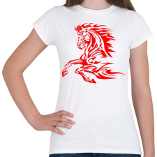 PRINTFASHION horse - Női póló - Fehér női póló