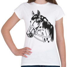 PRINTFASHION Horse - Női póló - Fehér női póló