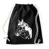 PRINTFASHION Horse - Sportzsák, Tornazsák - Fekete