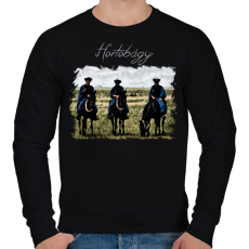 PRINTFASHION hortobágy - Férfi pulóver - Fekete