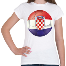 PRINTFASHION Horvát labda - Női póló - Fehér