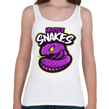 PRINTFASHION hostile snakes - Női atléta - Fehér női trikó