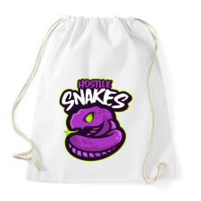 PRINTFASHION hostile snakes - Sportzsák, Tornazsák - Fehér tornazsák