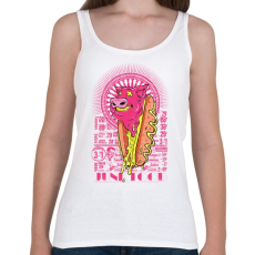 PRINTFASHION Hot dog - Női atléta - Fehér
