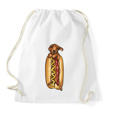PRINTFASHION Hot dog - Sportzsák, Tornazsák - Fehér tornazsák