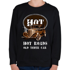 PRINTFASHION HOT ROADS - Gyerek pulóver - Fekete gyerek pulóver, kardigán