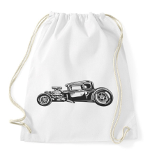 PRINTFASHION Hot rod 03 - Sportzsák, Tornazsák - Fehér tornazsák