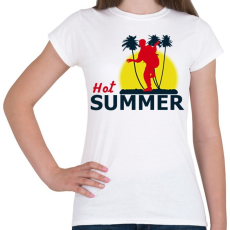 PRINTFASHION HOT SUMMER1 - Női póló - Fehér
