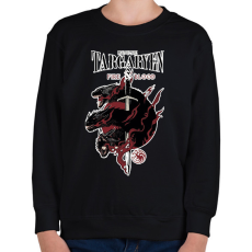 PRINTFASHION House Targaryen - Gyerek pulóver - Fekete