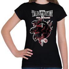 PRINTFASHION House Targaryen - Női póló - Fekete női póló