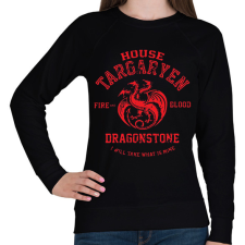 PRINTFASHION House Targaryen - Női pulóver - Fekete női pulóver, kardigán