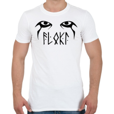 PRINTFASHION Hrafna-Flóki Vilgerðarson - Férfi póló - Fehér