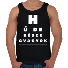 PRINTFASHION HÚ DE RÉSZEG VAGYOK - Férfi atléta - Fekete atléta, trikó