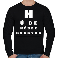 PRINTFASHION HÚ DE RÉSZEG VAGYOK - Férfi pulóver - Fekete férfi pulóver, kardigán