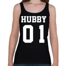 PRINTFASHION Hubby - Női atléta - Fekete női trikó