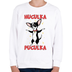 PRINTFASHION Huculka Puculka - Gyerek pulóver - Fehér