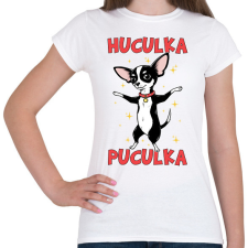 PRINTFASHION Huculka Puculka - Női póló - Fehér női póló