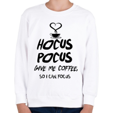 PRINTFASHION hucus pocus - Gyerek pulóver - Fehér