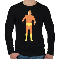 PRINTFASHION Hulk Hogan - Férfi hosszú ujjú póló - Fekete