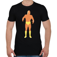 PRINTFASHION Hulk Hogan - Férfi póló - Fekete férfi póló