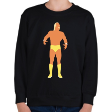 PRINTFASHION Hulk Hogan - Gyerek pulóver - Fekete gyerek pulóver, kardigán
