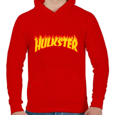PRINTFASHION hulkster - Férfi kapucnis pulóver - Piros
