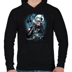 PRINTFASHION Hullavadász - Férfi kapucnis pulóver - Fekete