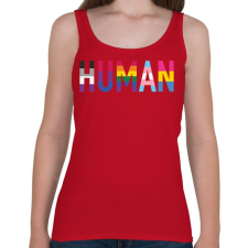 PRINTFASHION Human - Női atléta - Cseresznyepiros női trikó