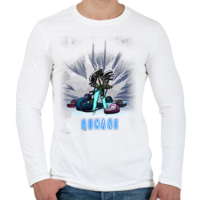 PRINTFASHION HUMANS - Férfi hosszú ujjú póló - Fehér férfi póló