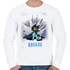 PRINTFASHION HUMANS - Férfi pulóver - Fehér férfi pulóver, kardigán