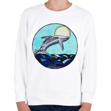 PRINTFASHION humpbackv2 - Gyerek pulóver - Fehér gyerek pulóver, kardigán